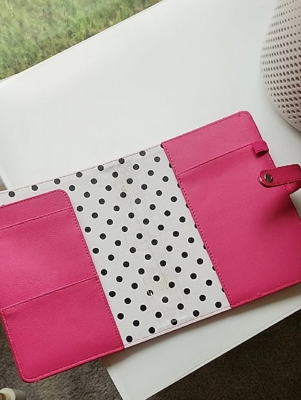 Happy Planner Pink Faux Leather 'Hustle' Organizer with Snap Closure